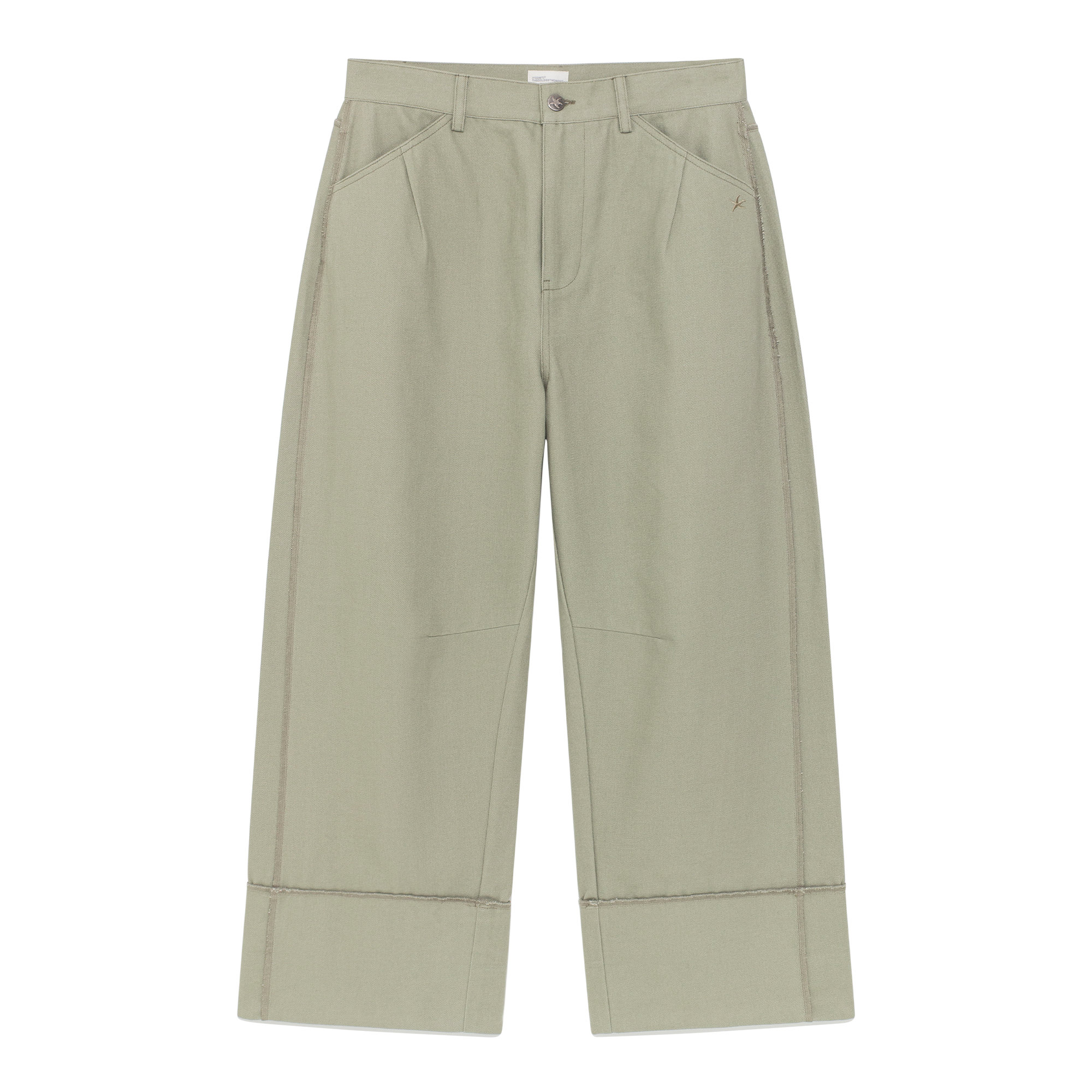 TCM cut out offset pocket pants (green)