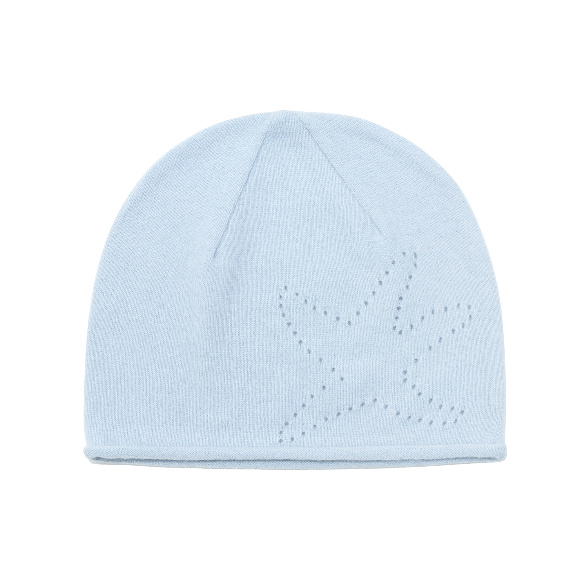 TCM starfish rolled knit beanie (sky blue)
