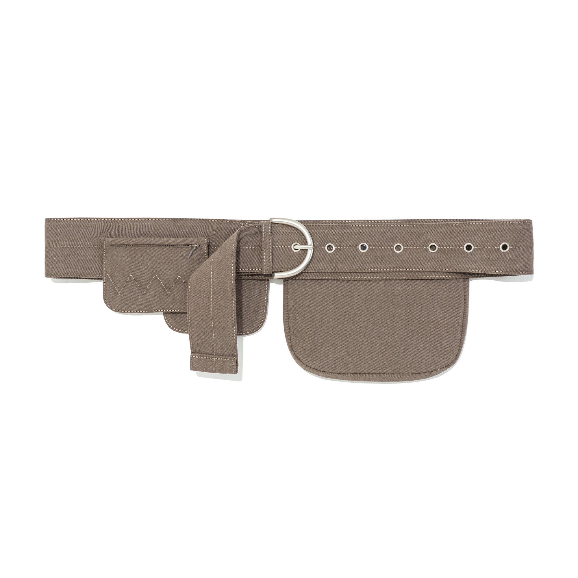 TCM 2-way pocket belt bag (brown)