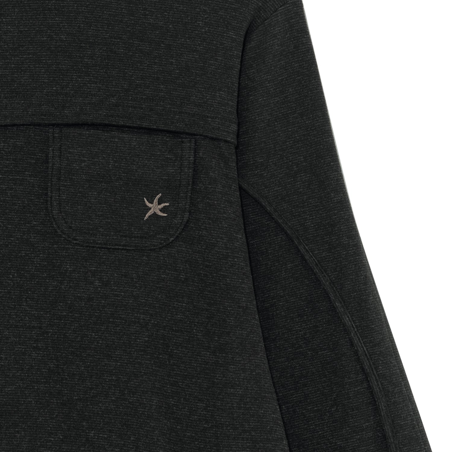 TCM cozy line jersey zip-up (black)