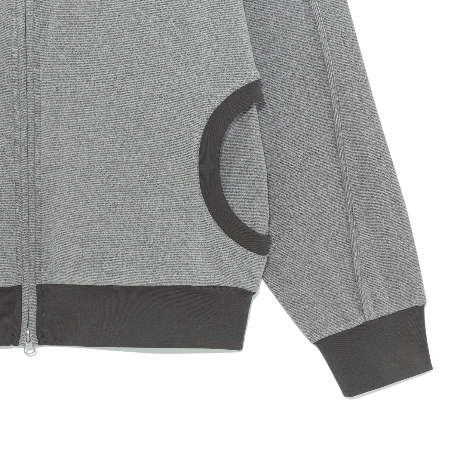 TCM cozy line jersey zip-up (grey)