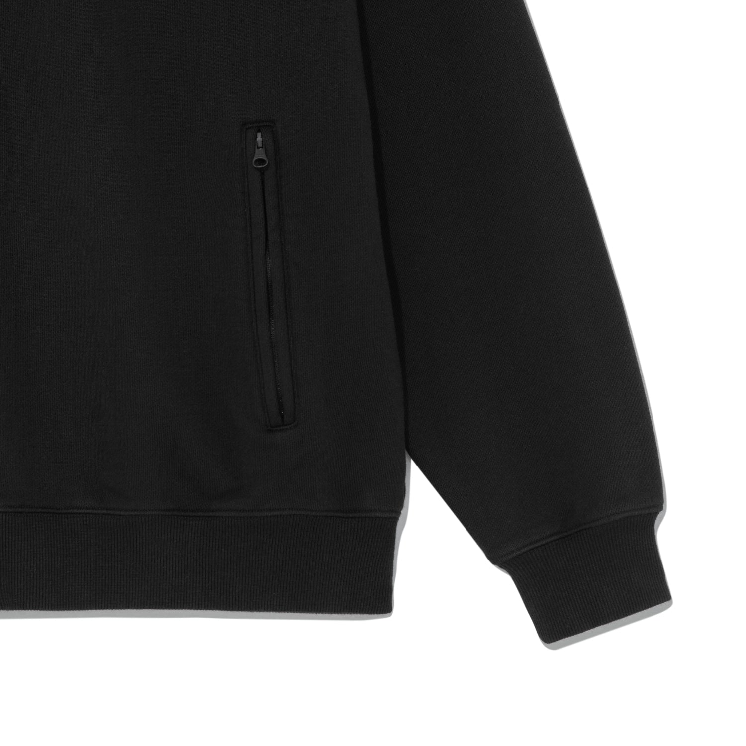 TCM flag sweat jersey zip-up (black)