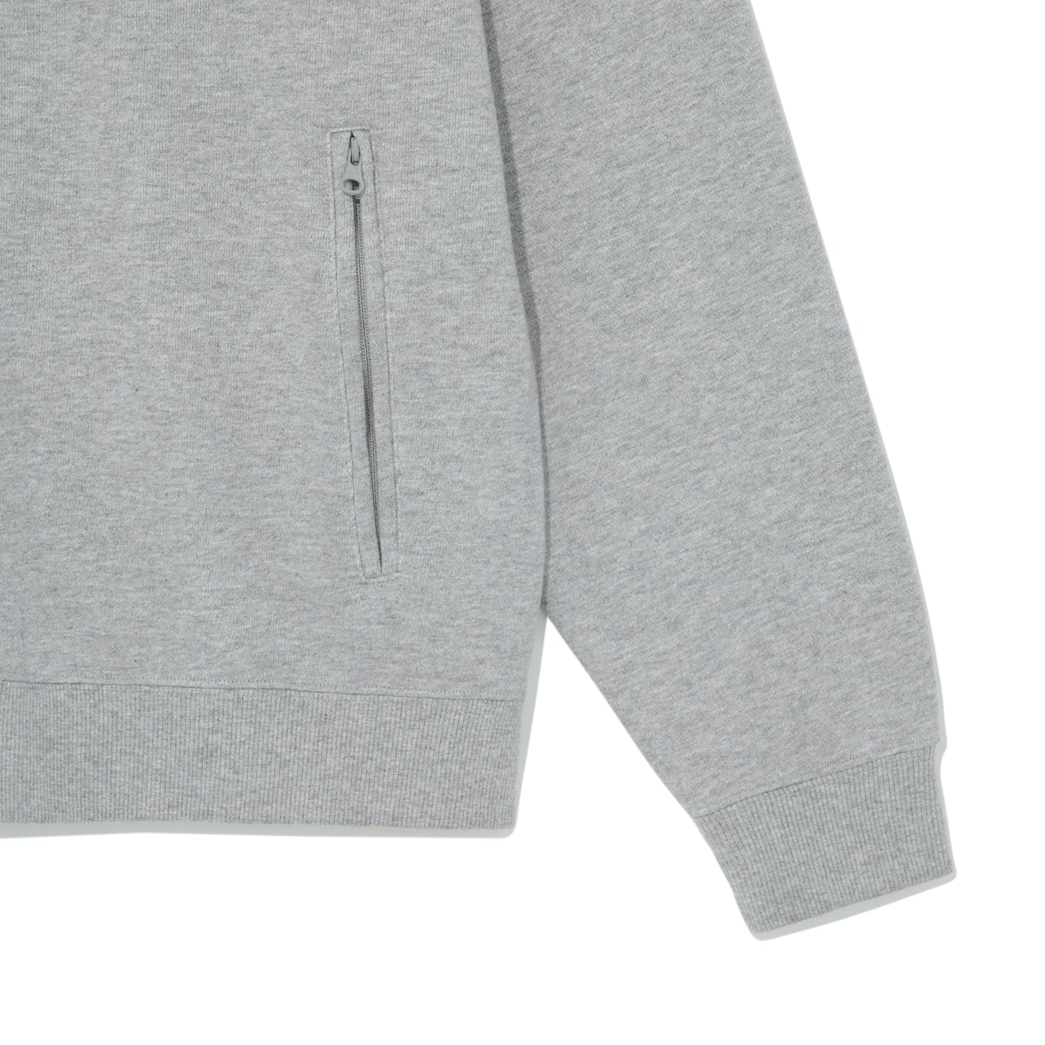 TCM flag sweat jersey zip-up (melange grey)