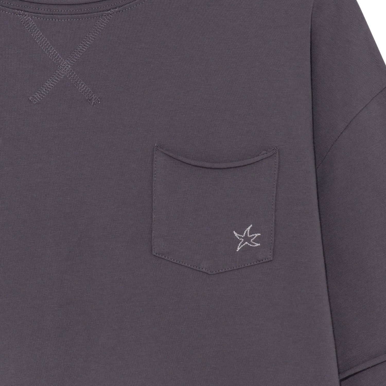 TCM raw cut layered long sleeve (dark purple)