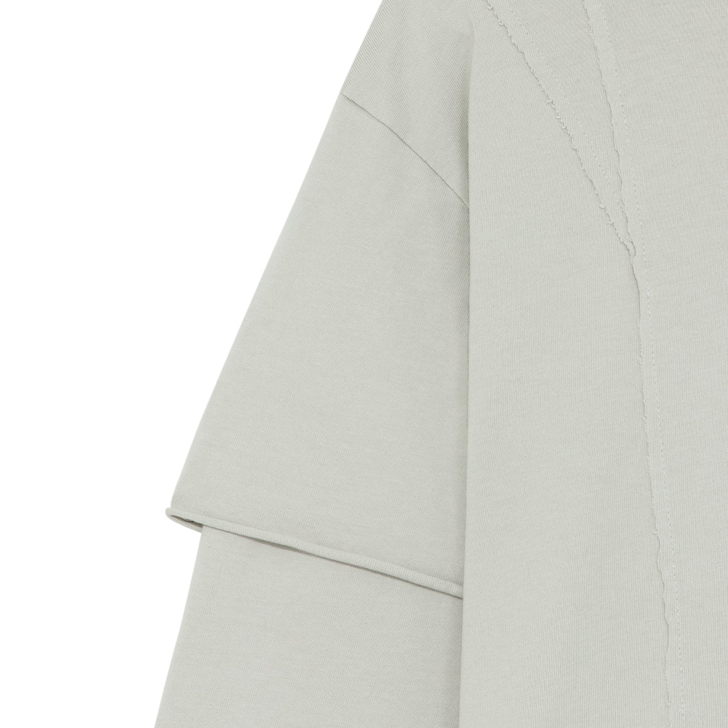TCM raw cut layered long sleeve (light grey)