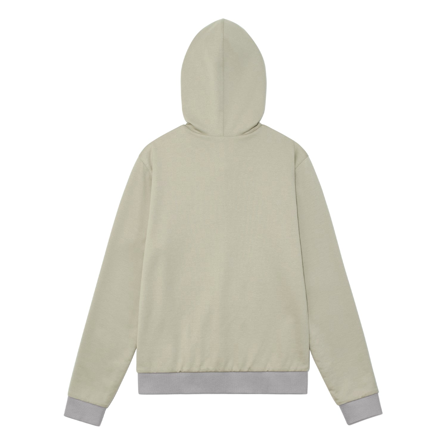 TCM reversible stripe hooded zip-up (beige)