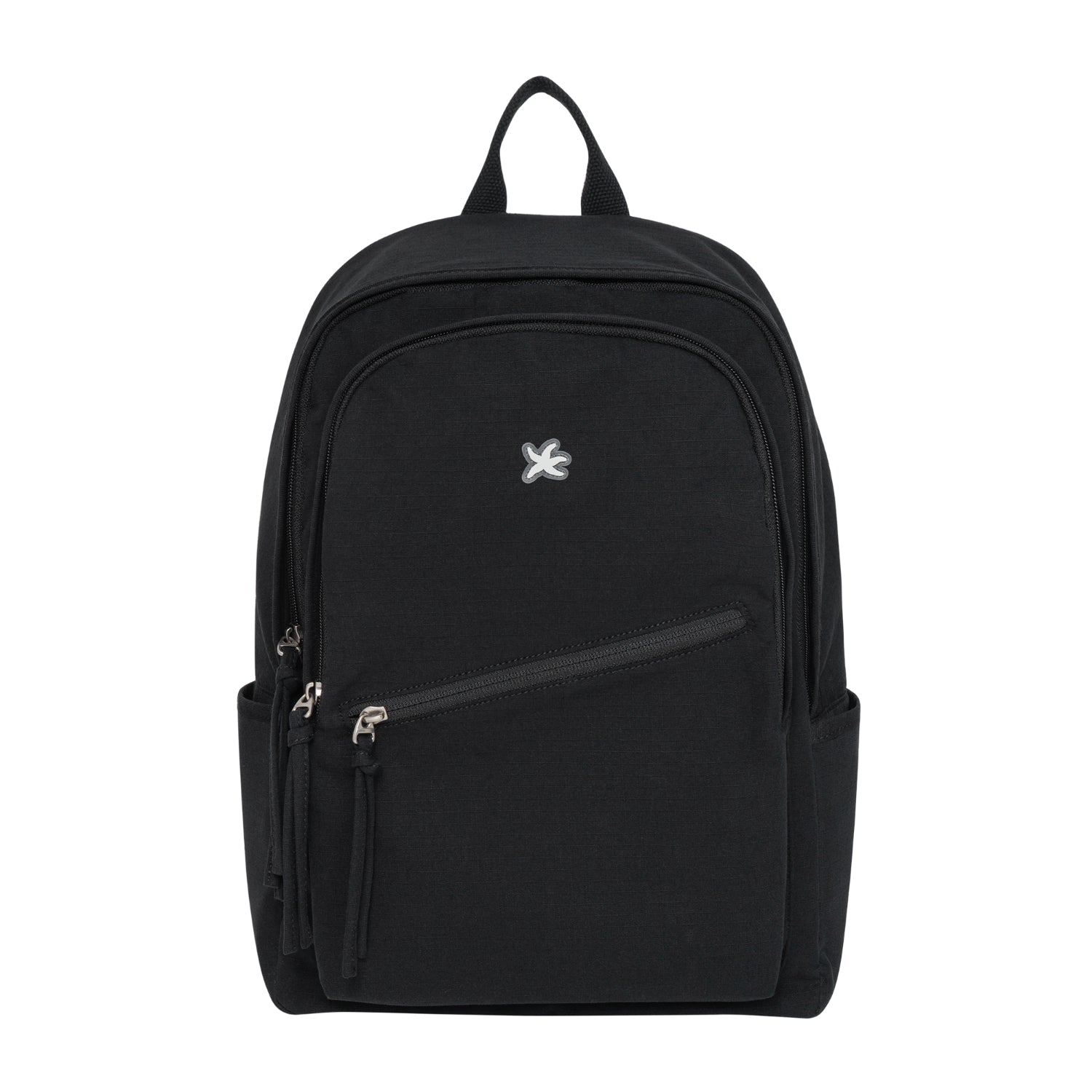 TCM strap layered ripstop backpack (black)