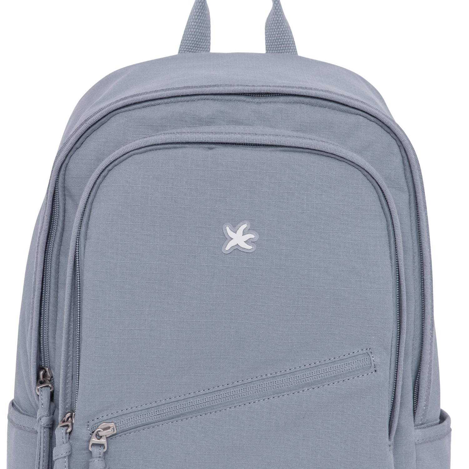 TCM strap layered ripstop backpack (dusty blue)