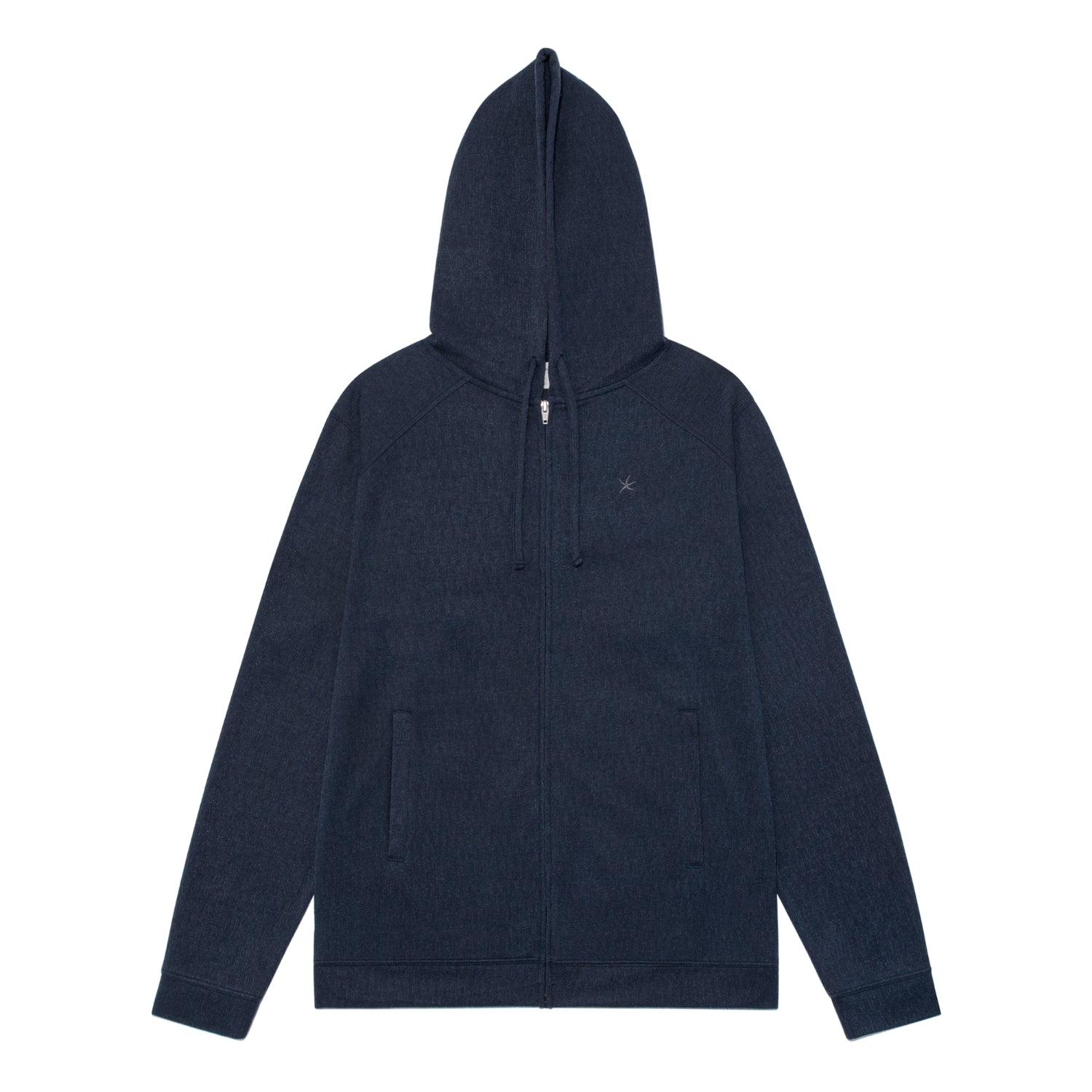 TCM texture flow hooded zip-up(NAVY)