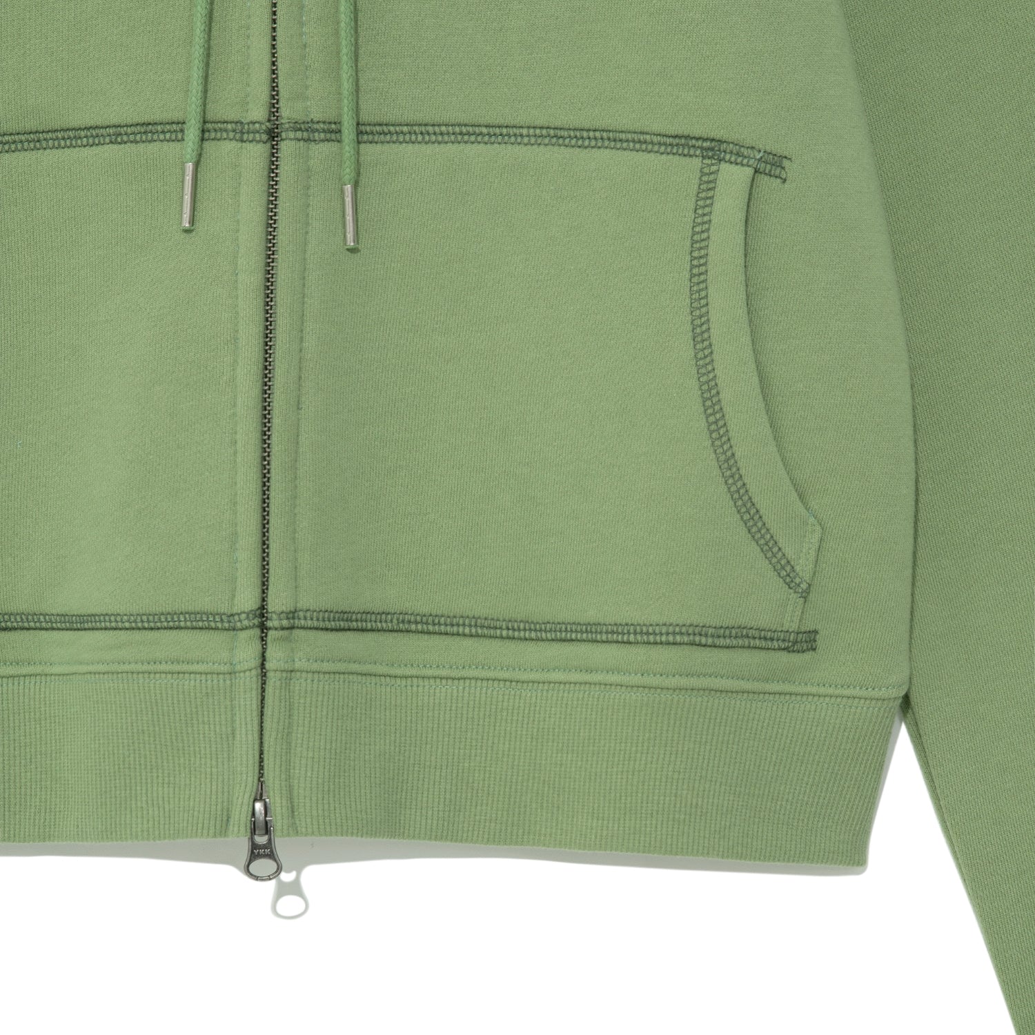 TCM tornado hooded zip-up (green)