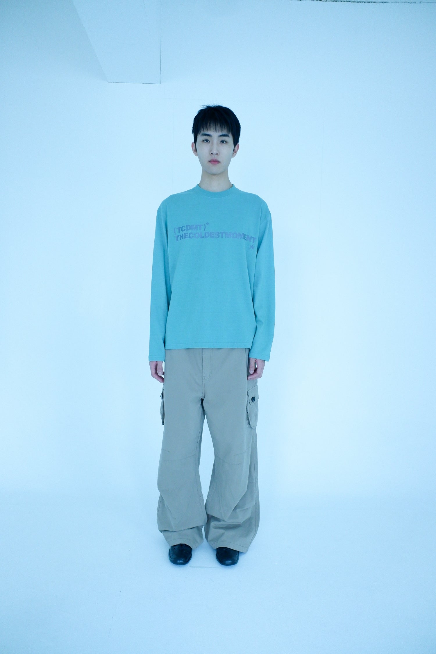 TCM box long sleeve (ash green)