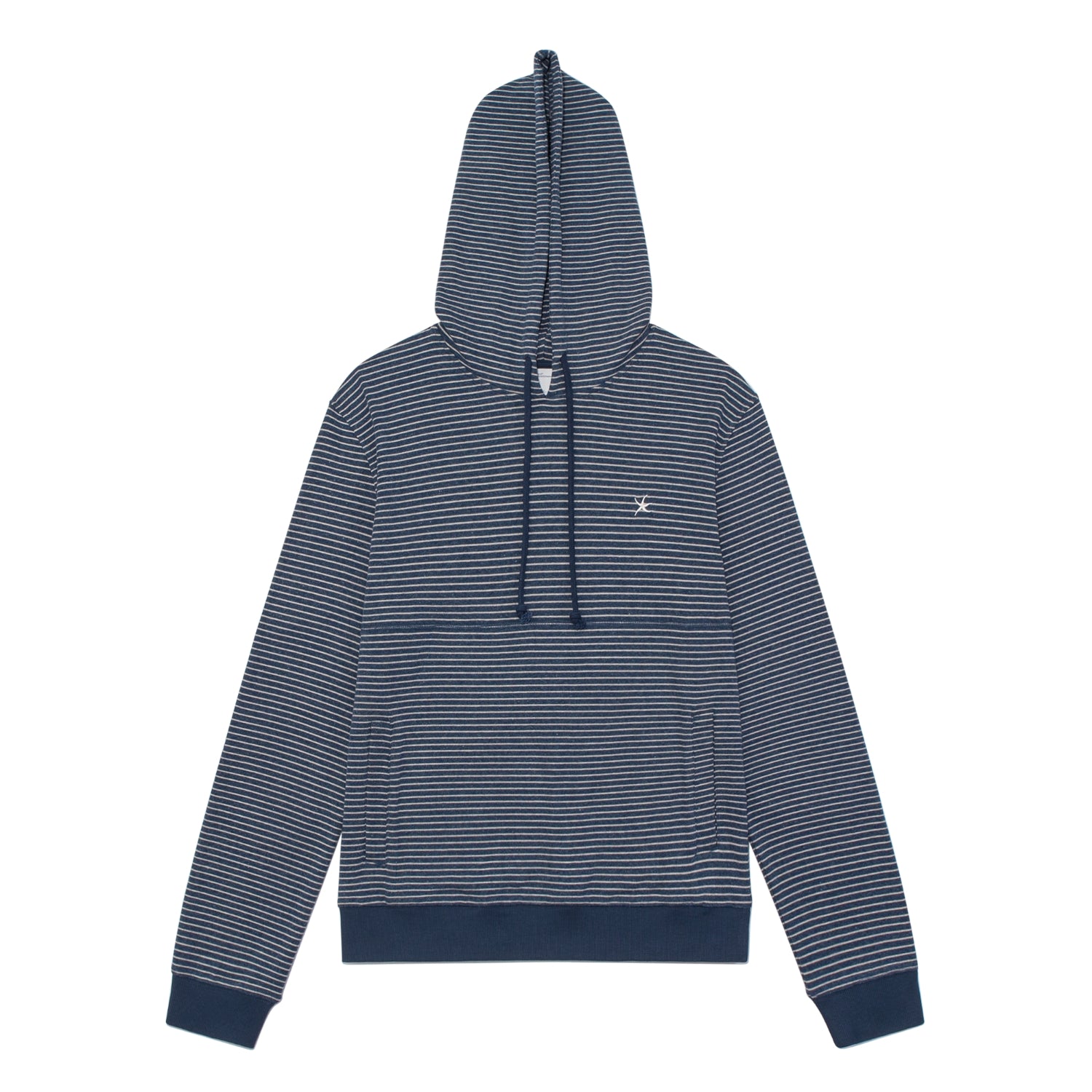 TCM contrast stripe hoodie (navy)
