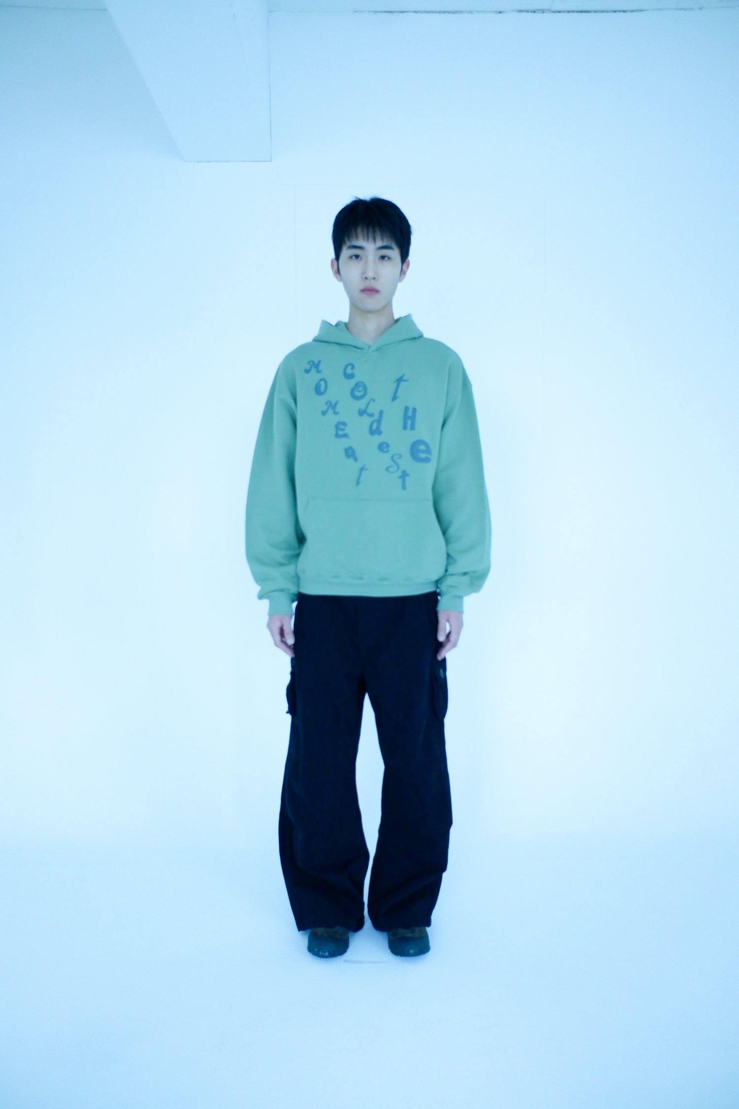 TCM diagonal hoodie (green)