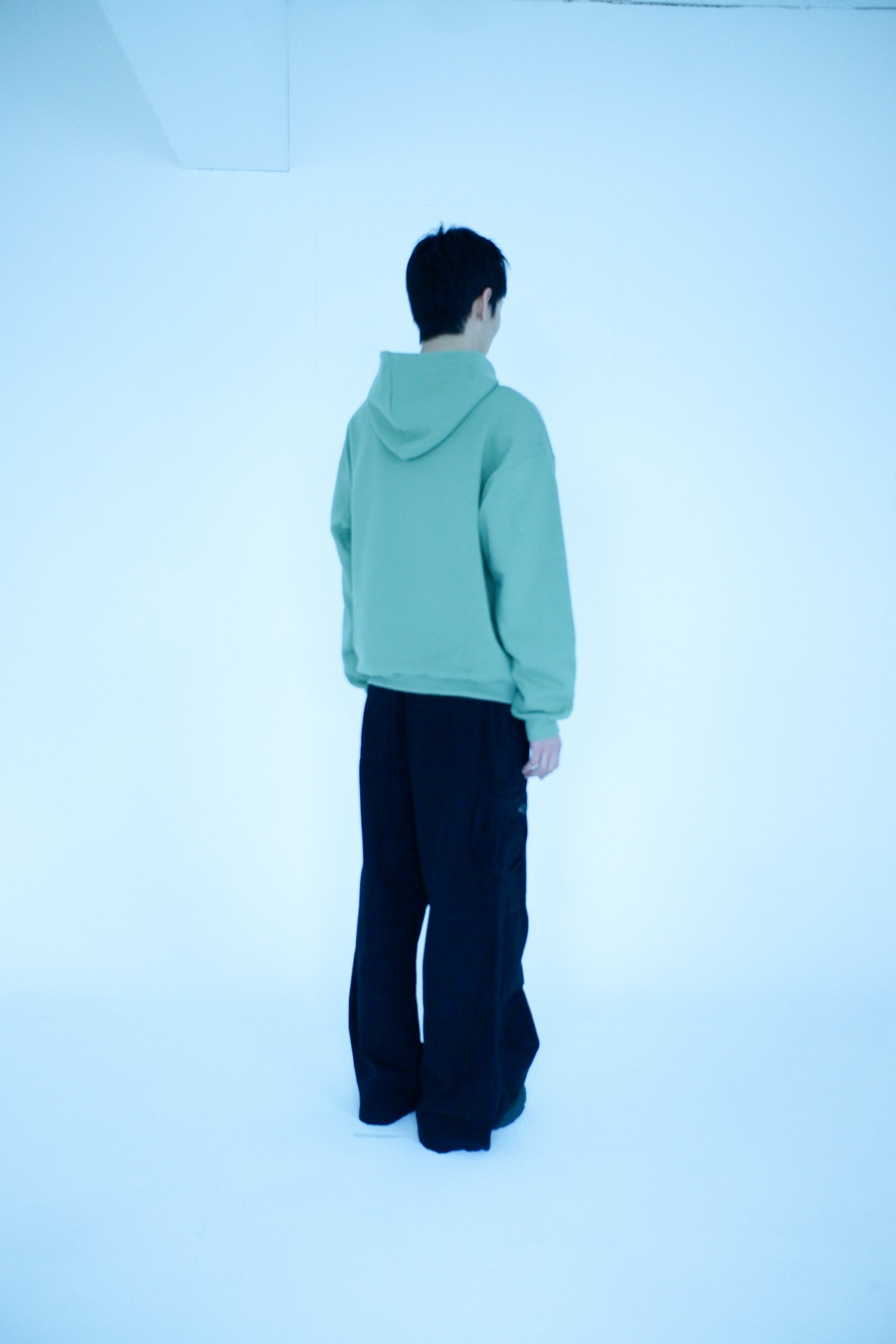 TCM diagonal hoodie (green)