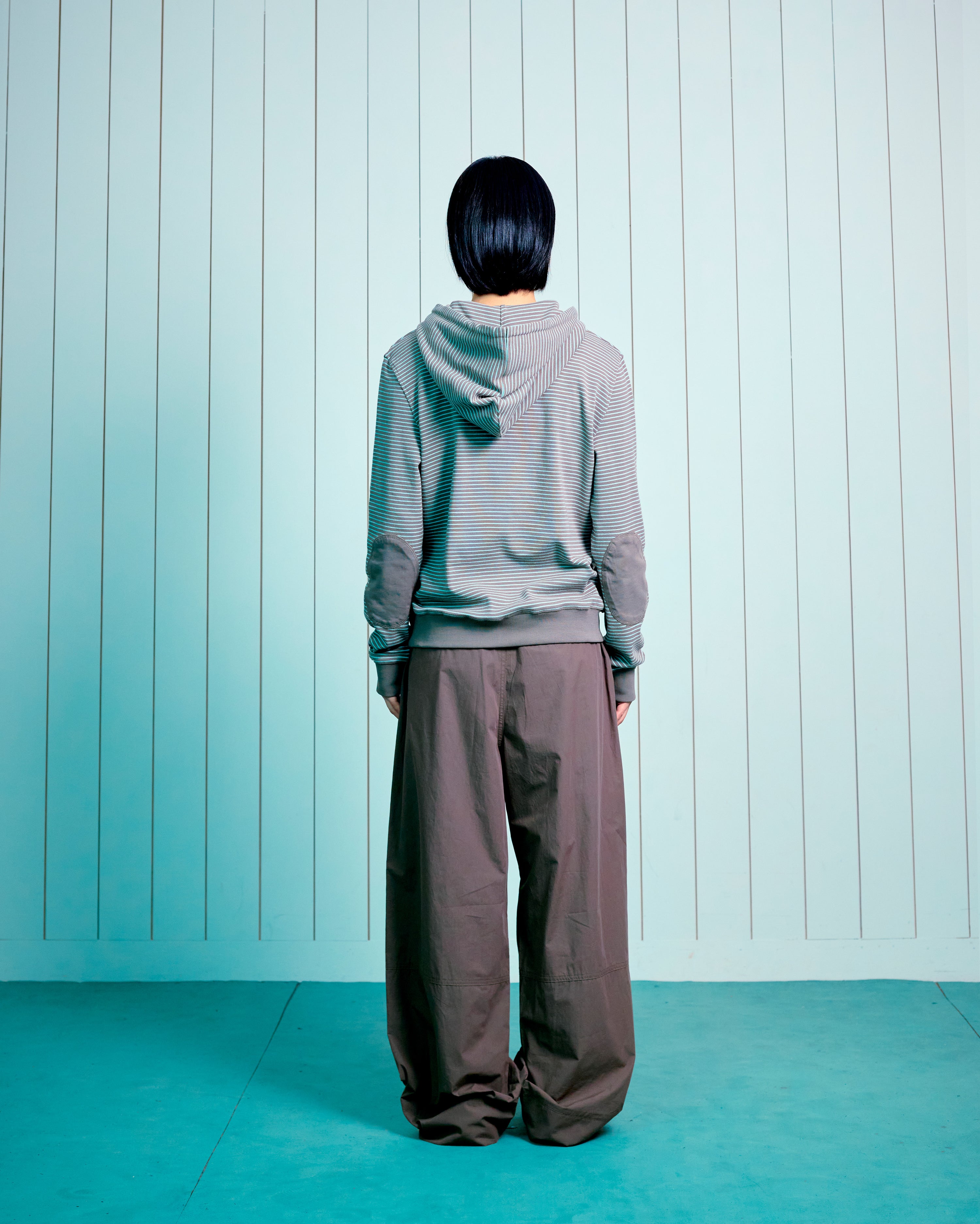 TCM hem two button pants (brown)