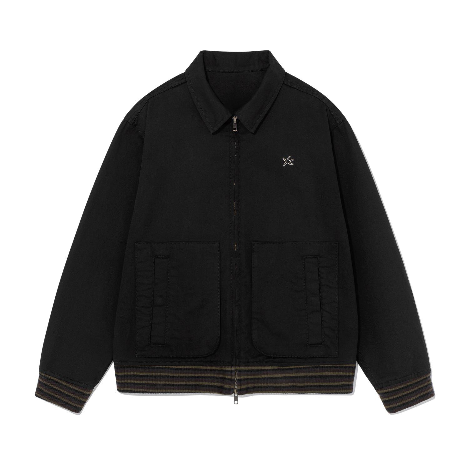 TCM mini logo pocket work jacket (black)