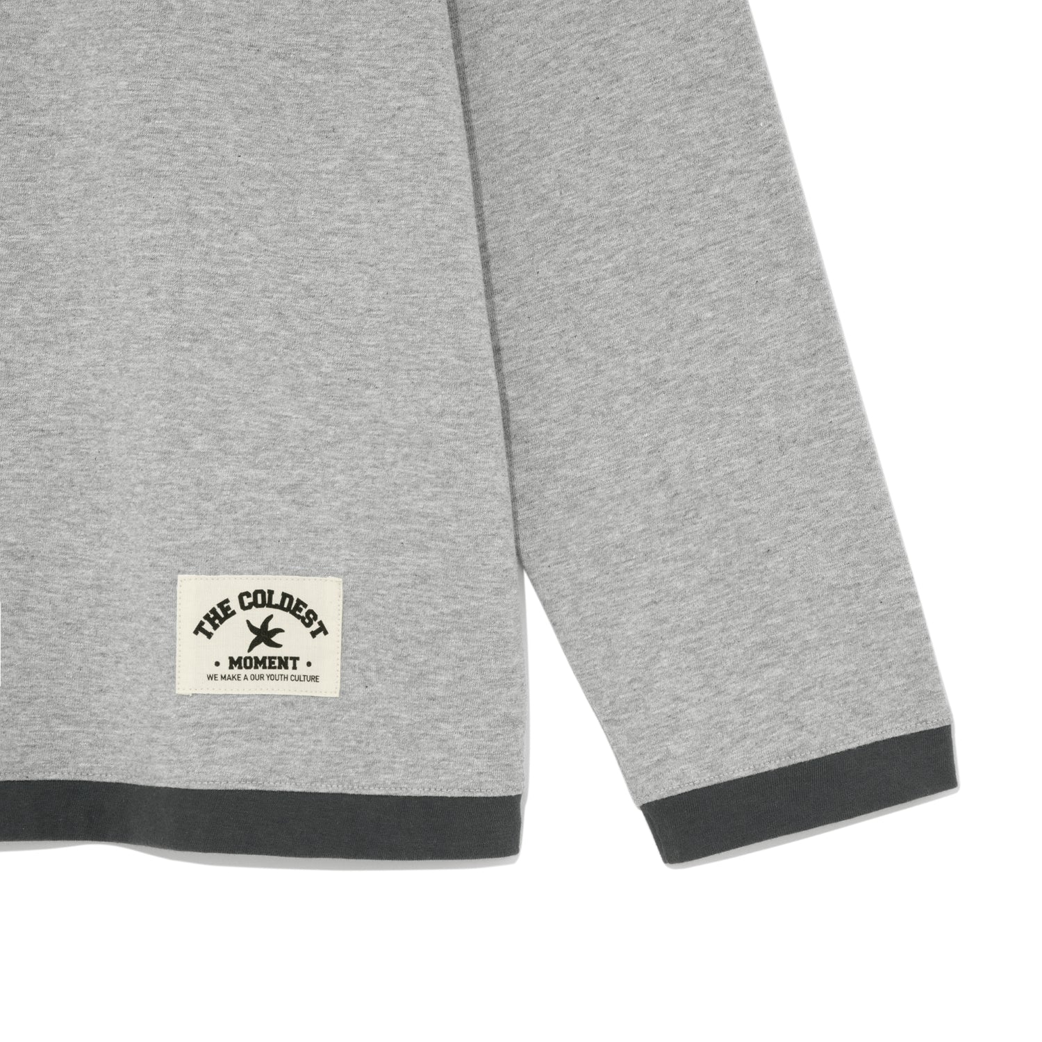 TCM msr henley neck long sleeve (grey)
