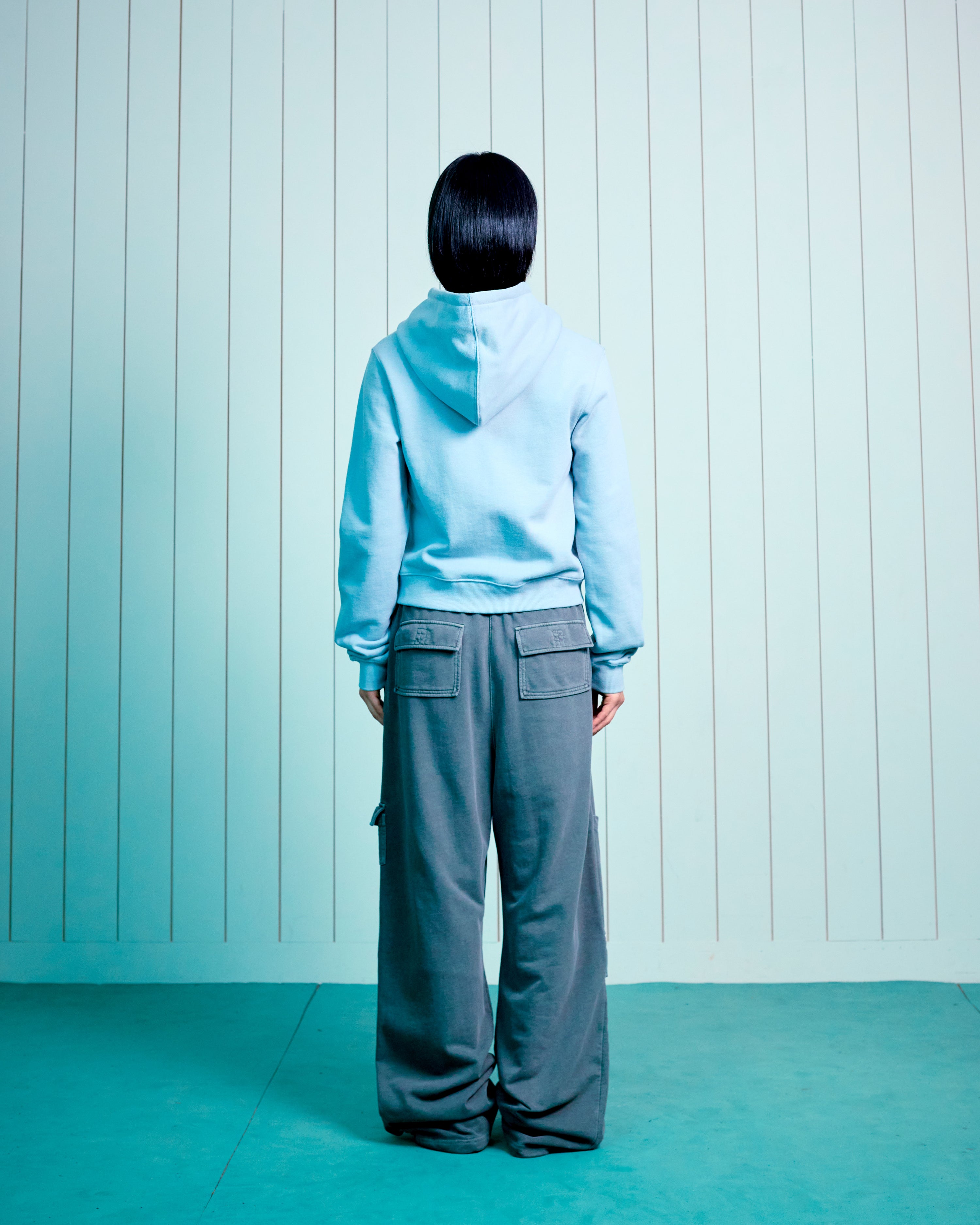 TCM note hooded zip-up (mint)