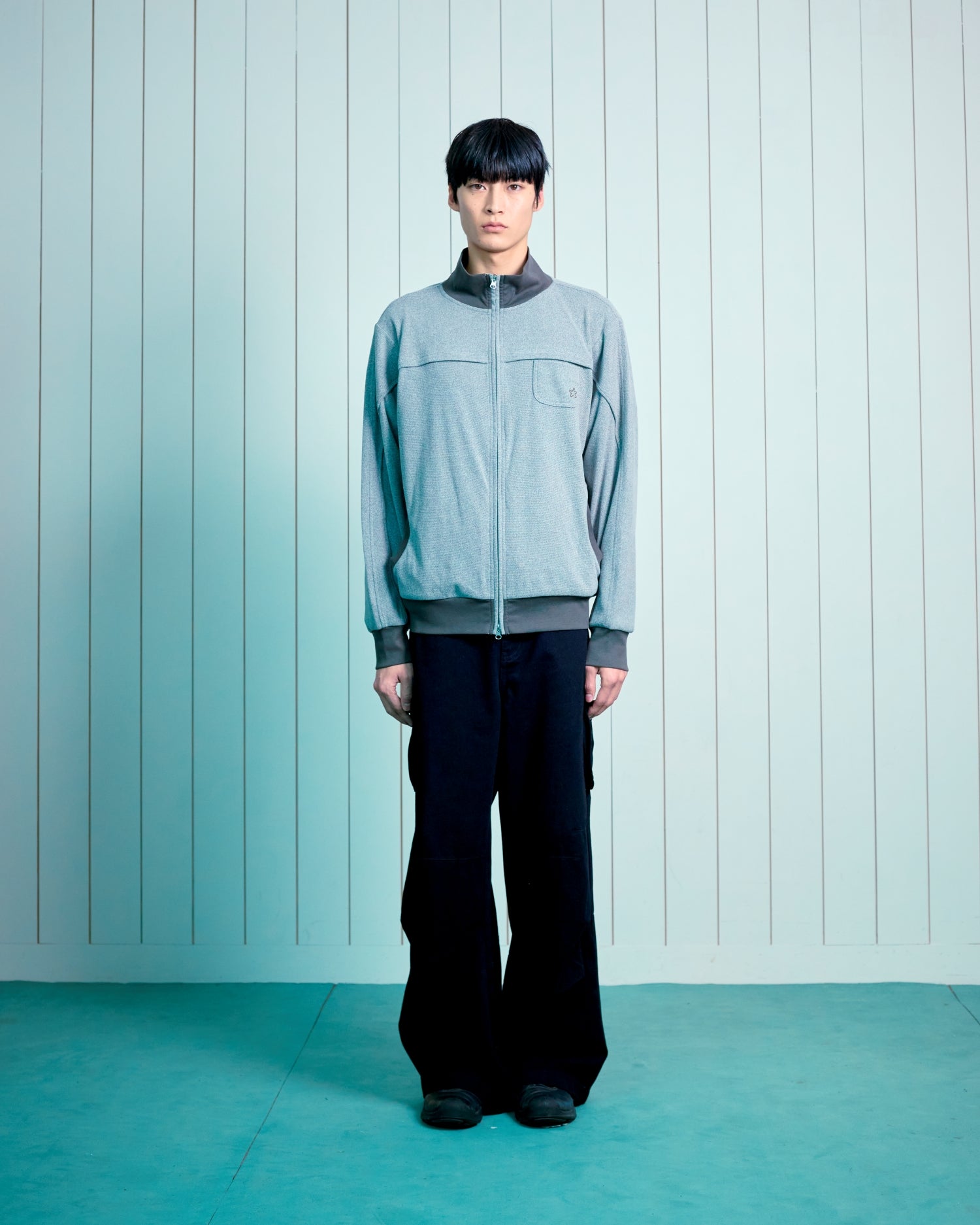 TCM pleated cargo pants (black)