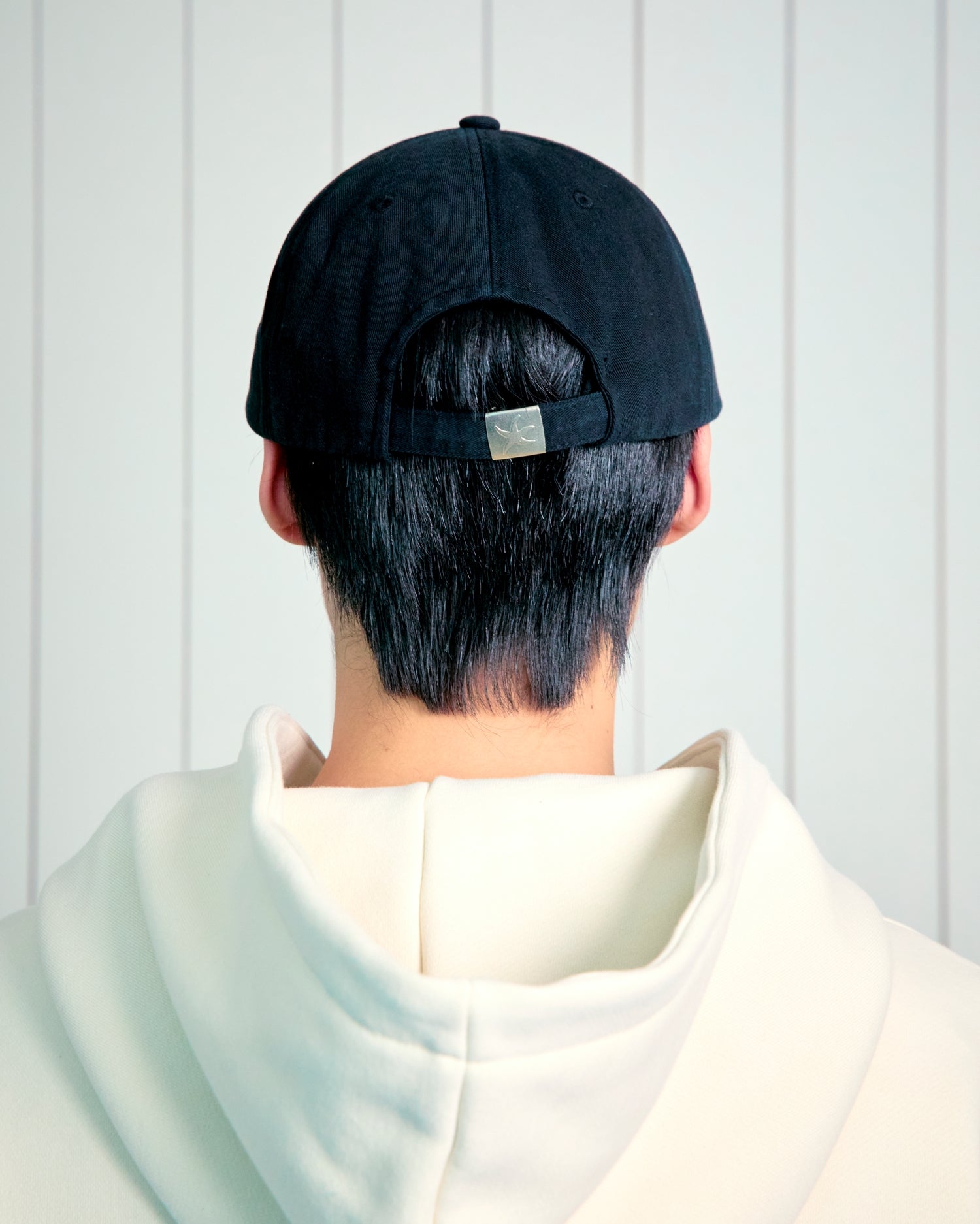 TCM stripe logo patch cap (black)
