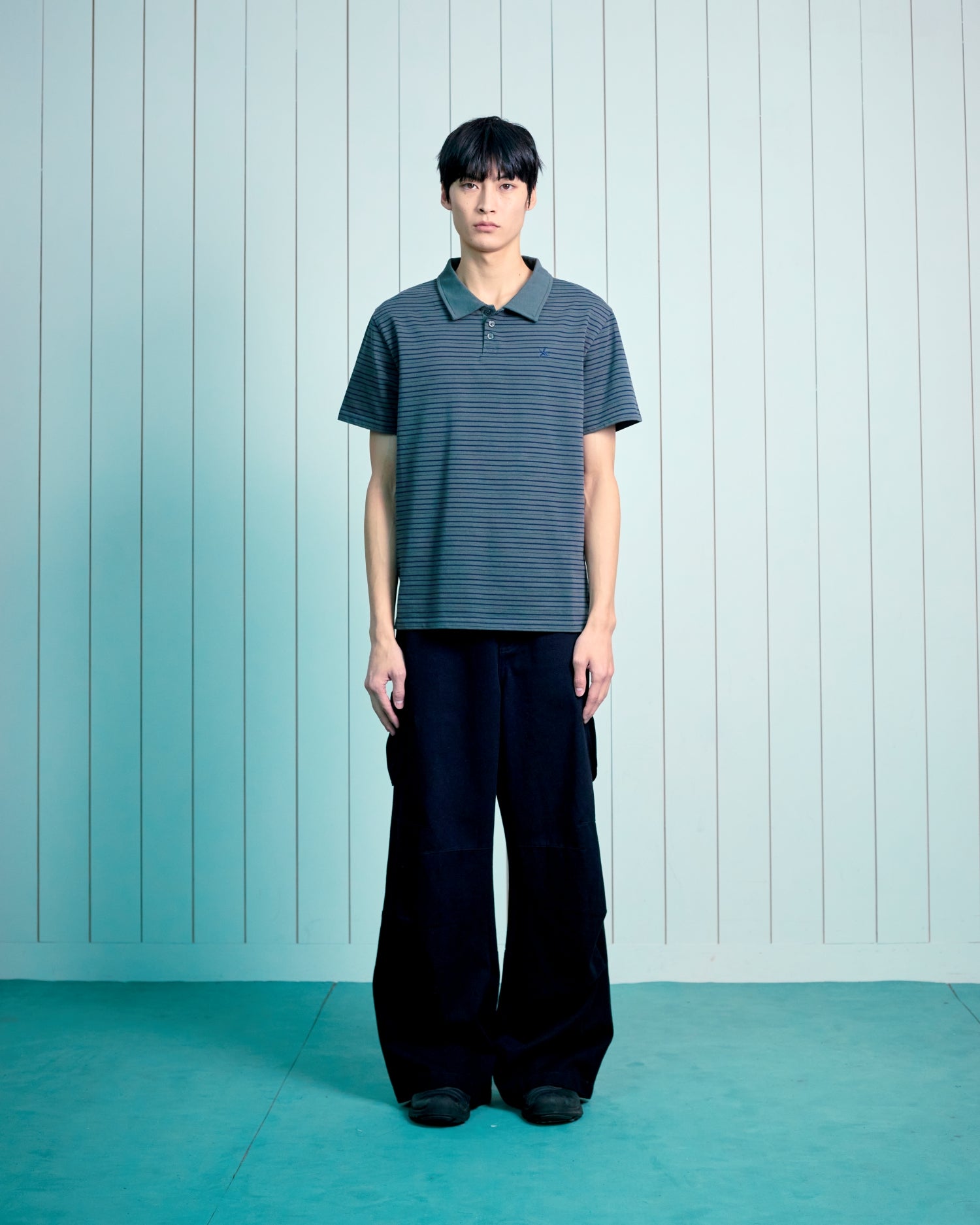 TCM stripe pk T (charcoal)