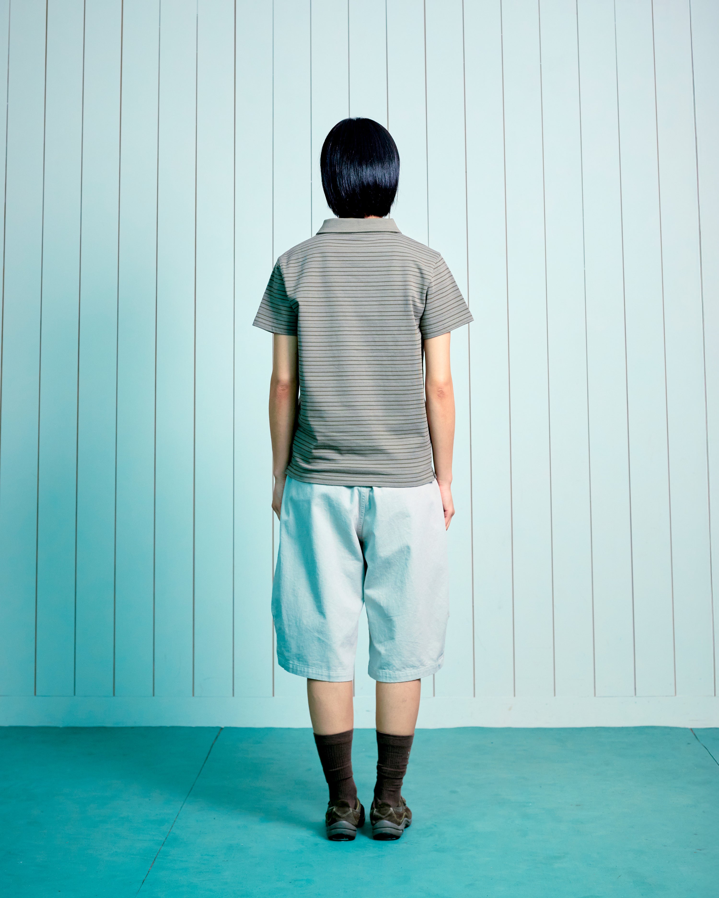 TCM stripe pk T (khaki brown)