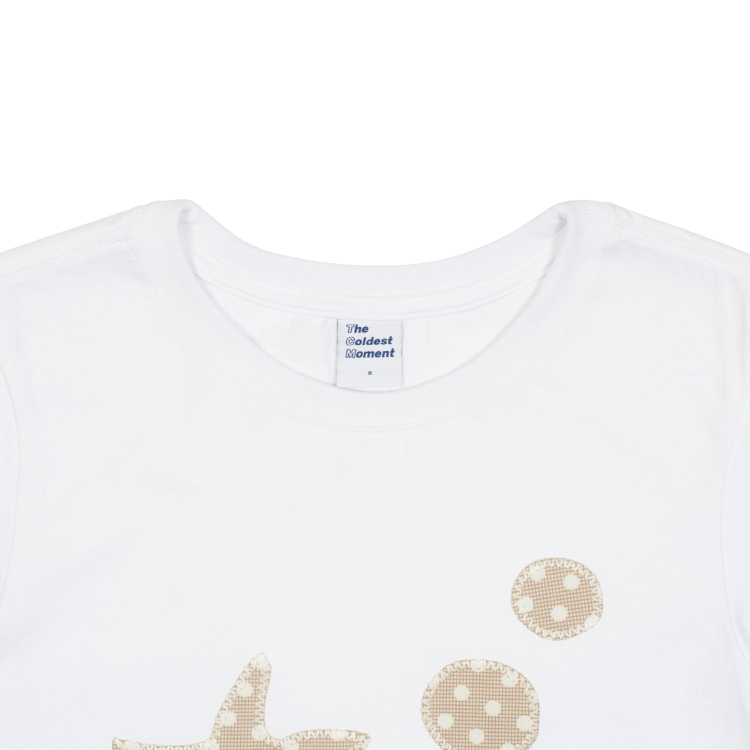 (w) TCM starfish dot patch T (white)