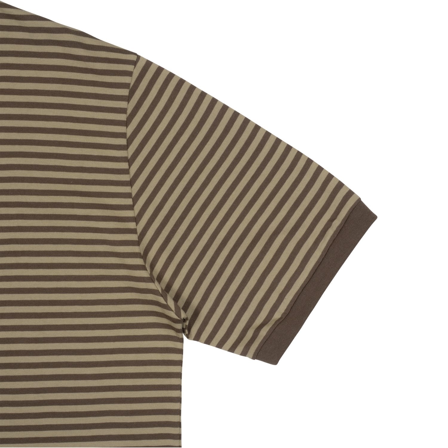 TCM mini logo stripe ringer T (brown)