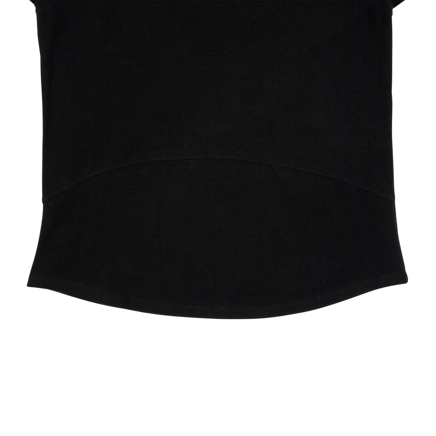 (w) TCM mini logo curved T (black)
