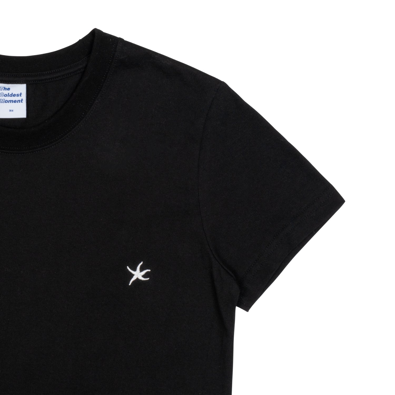 (w) TCM mini logo crop T (black)