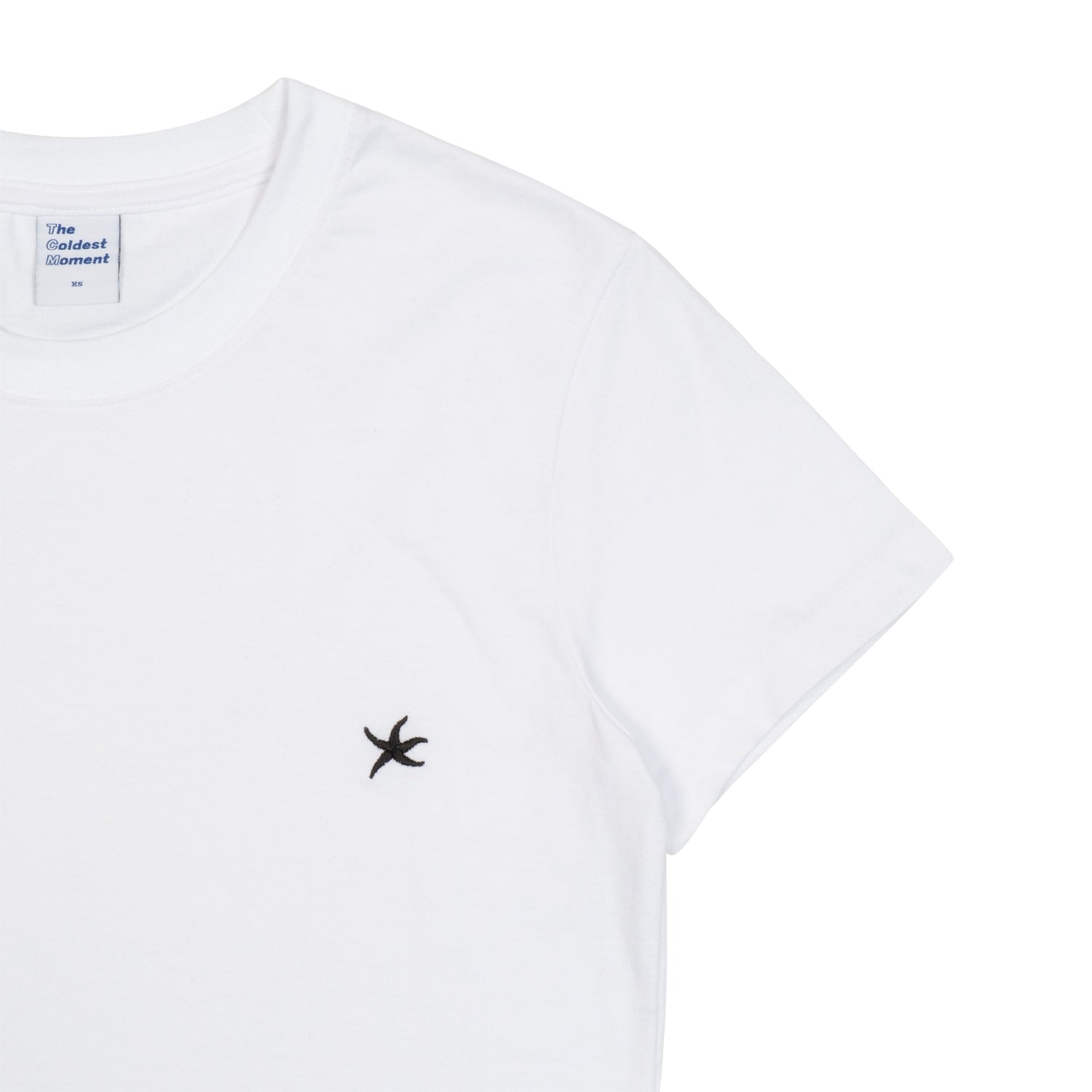 (w) TCM mini logo crop T (white)