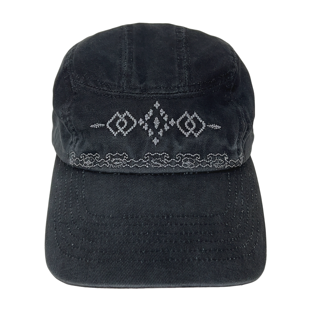 TCM black 3 panel cotton cap minimalist unisex