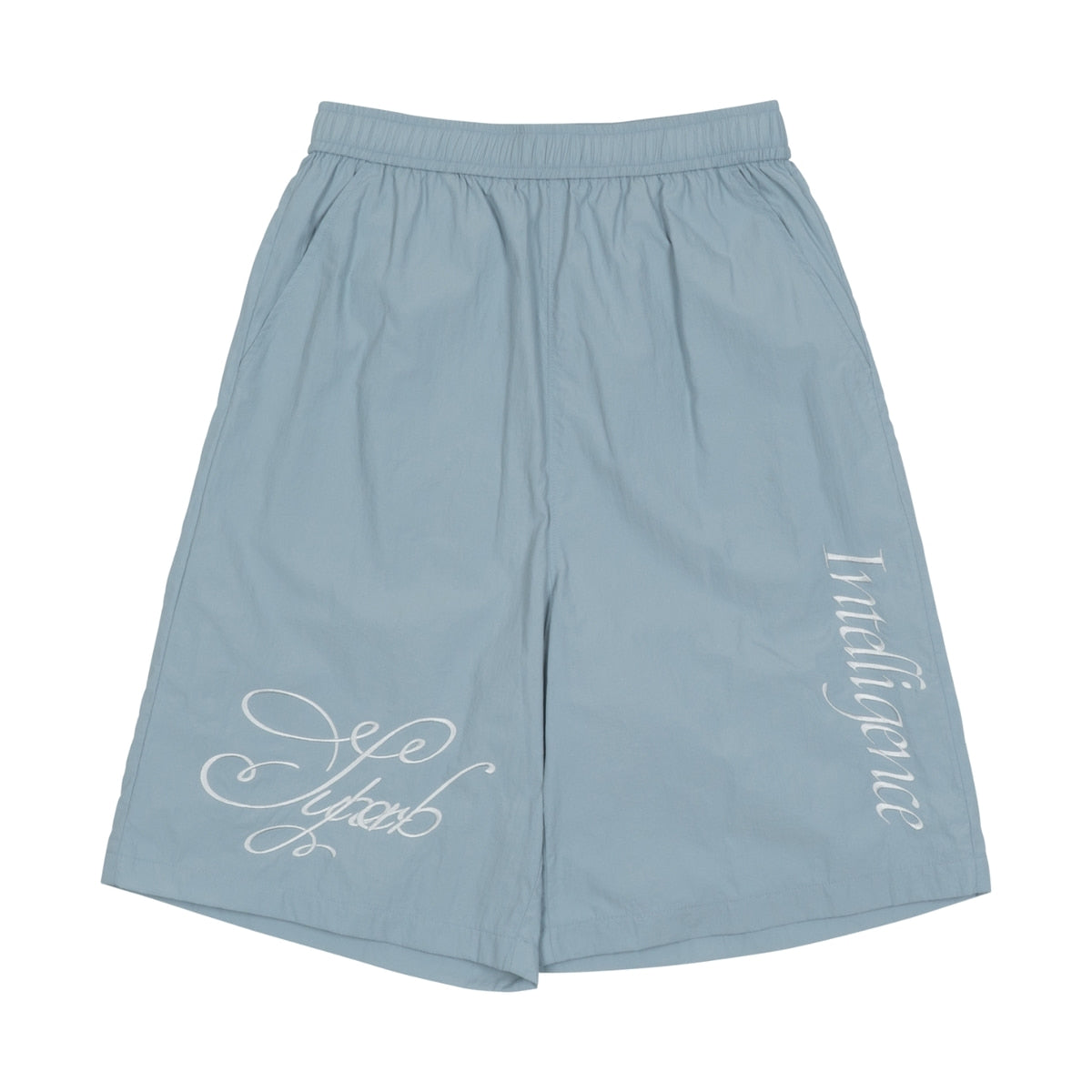 TCM sky blue nylon half pants comfortable basics