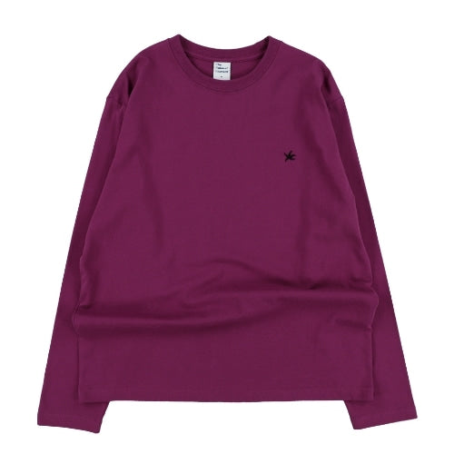 TCM starfish mini logo long sleeve magenta top