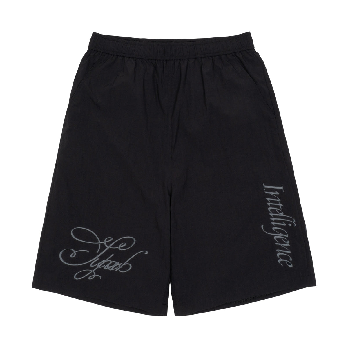 TCM black nylon half pants minimalist comfort