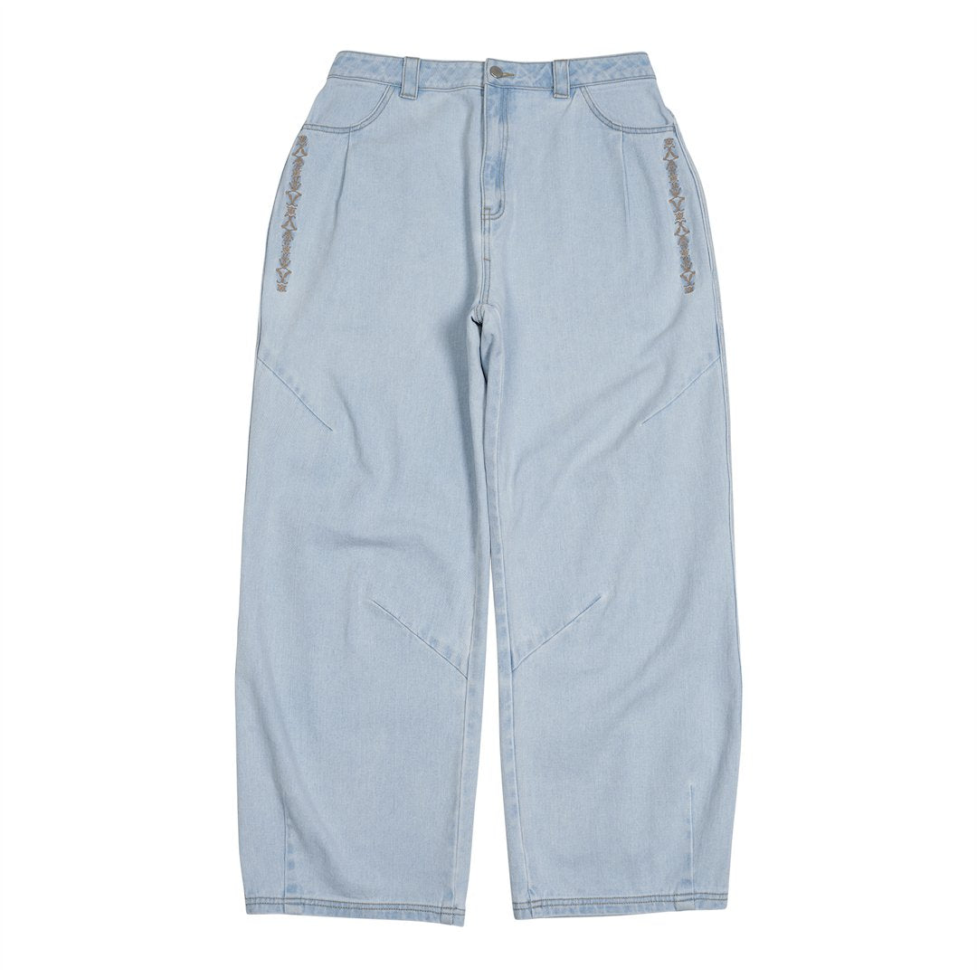 TCM ethnic denim pants (light blue)