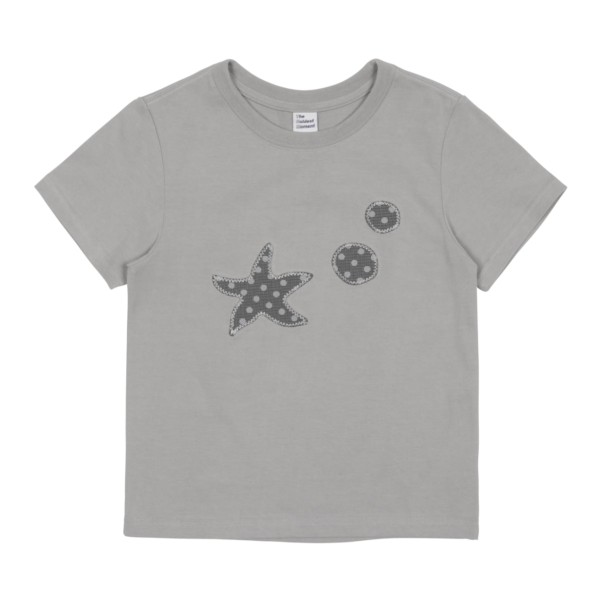 TCM grey starfish dot patch cotton t-shirt mini...