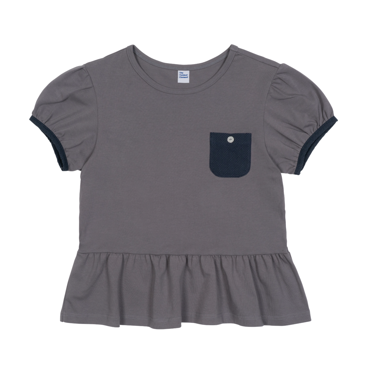 TCM navy button mini pocket T-shirt minimalist ...