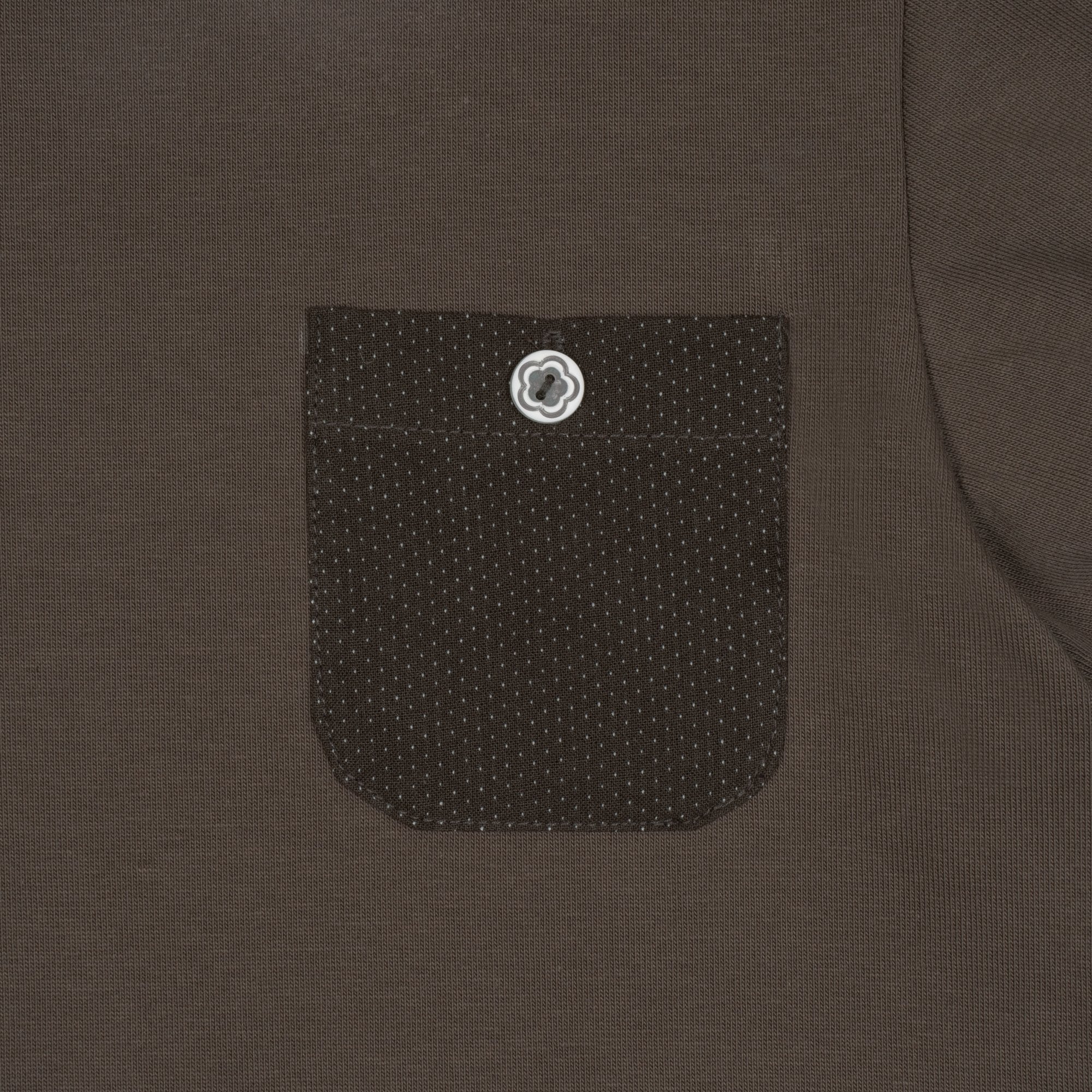TCM button mini pocket T (brown)