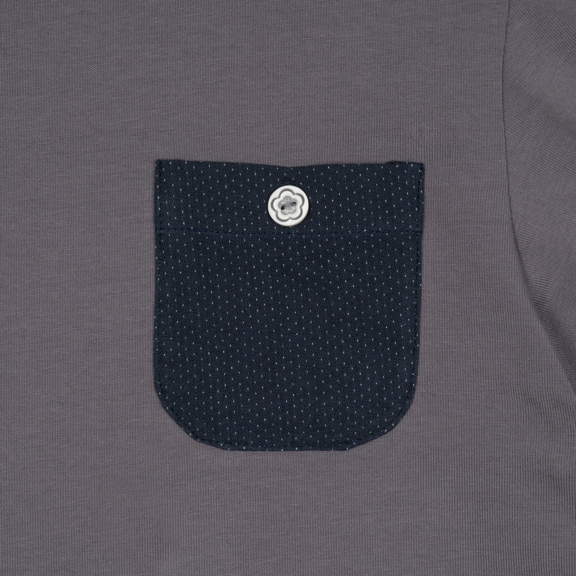 TCM button mini pocket T (navy)