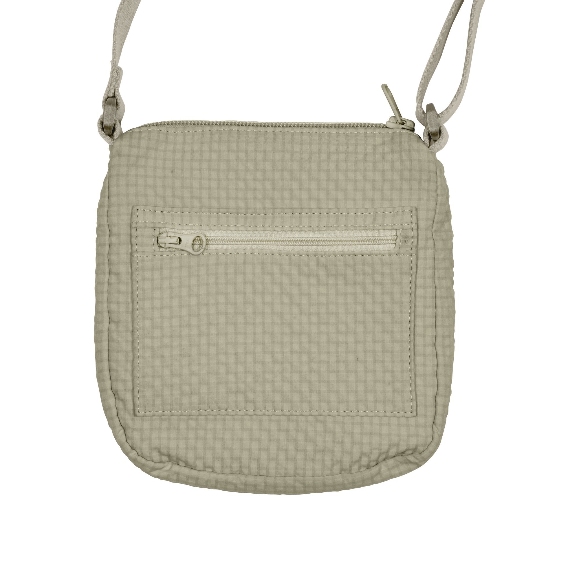 TCM check nylon cross bag (beige)