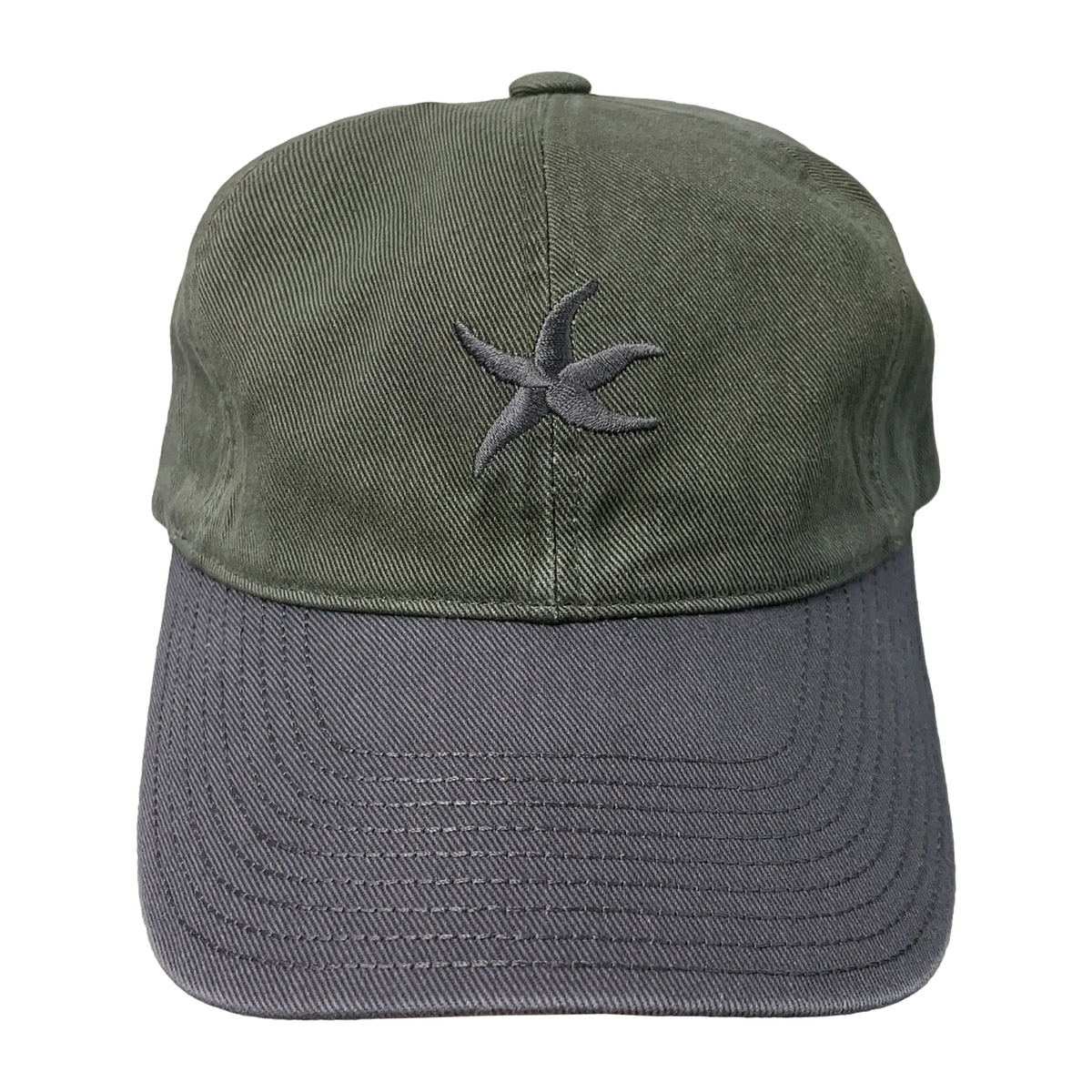 TCM starfish cap khaki charcoal cotton minimalist
