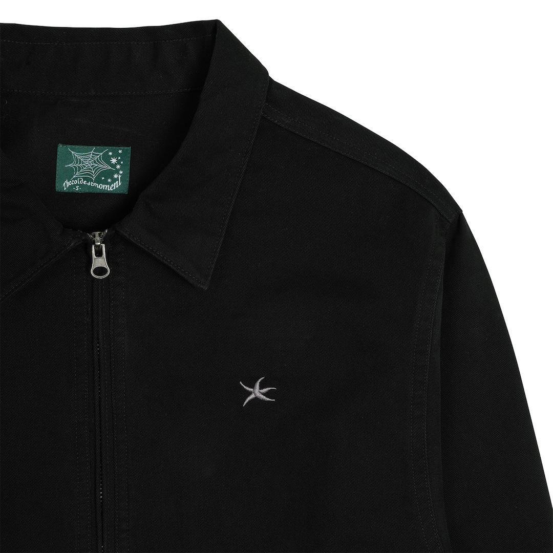 TCM washed mini logo jacket (black)