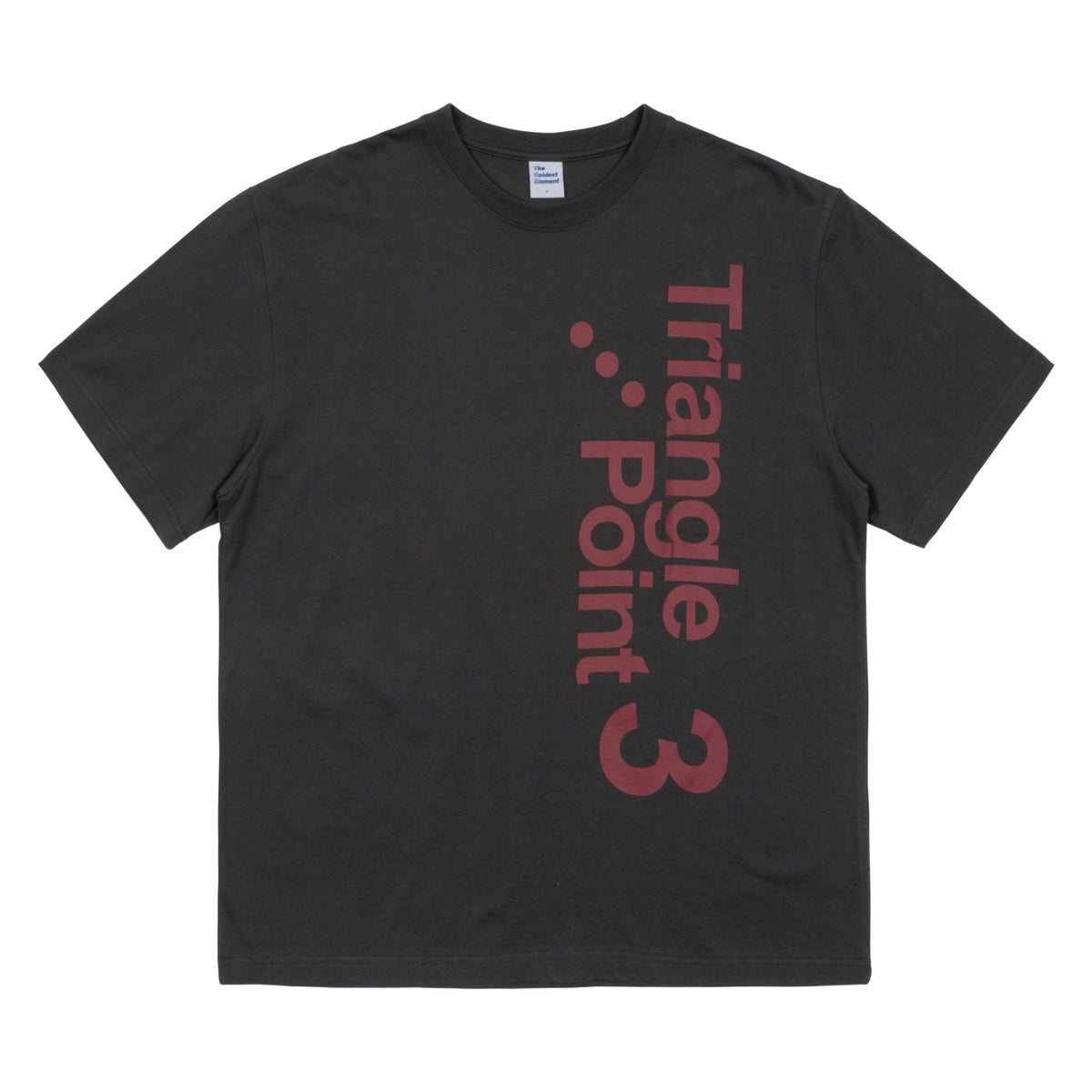 TCM triangle T charcoal unisex breathable cotto...