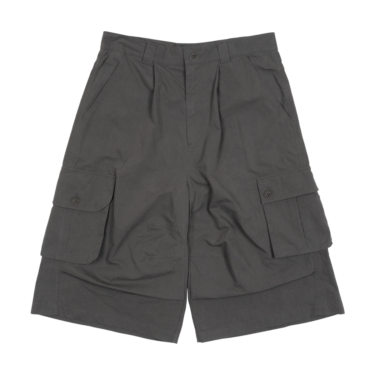 TCM easy cargo half pants charcoal cotton comfort