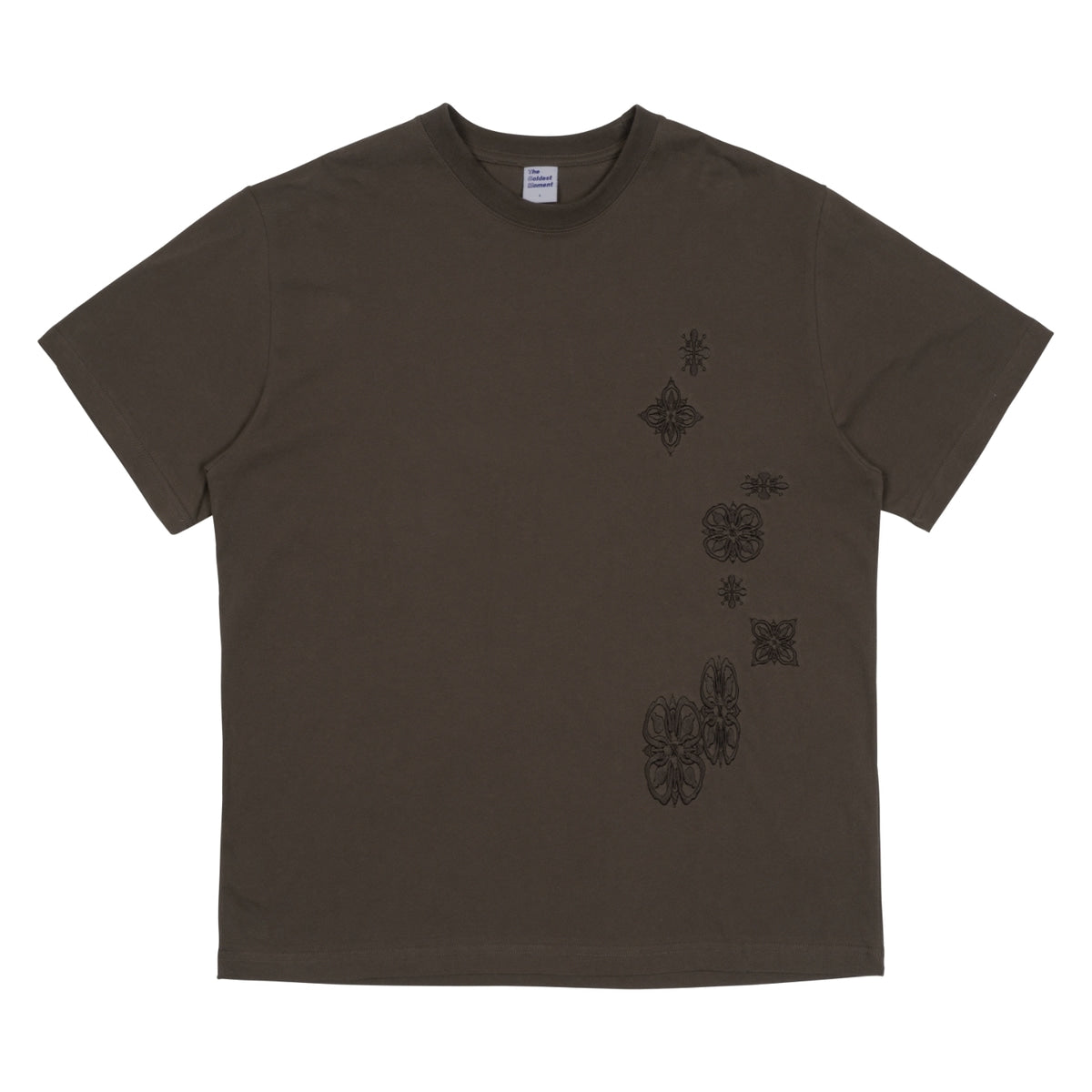 TCM geometry T brown breathable cotton tee unisex