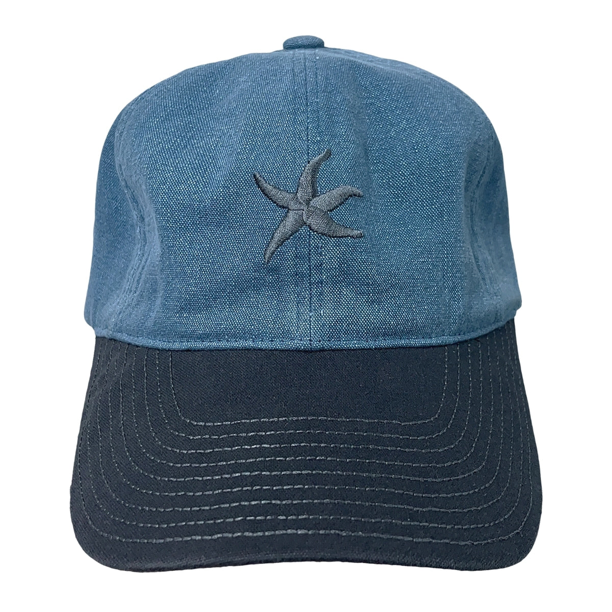 TCM starfish cap blue charcoal minimalist cotton