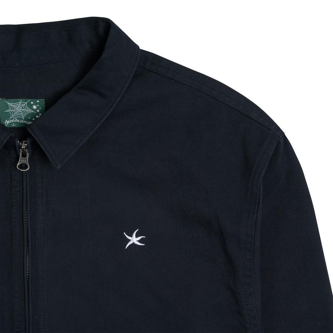 TCM washed mini logo jacket (dark navy)