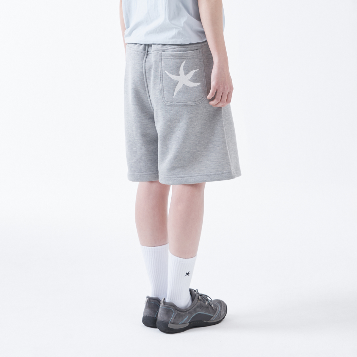 TCM grey back logo sweat shorts, cotton comfort