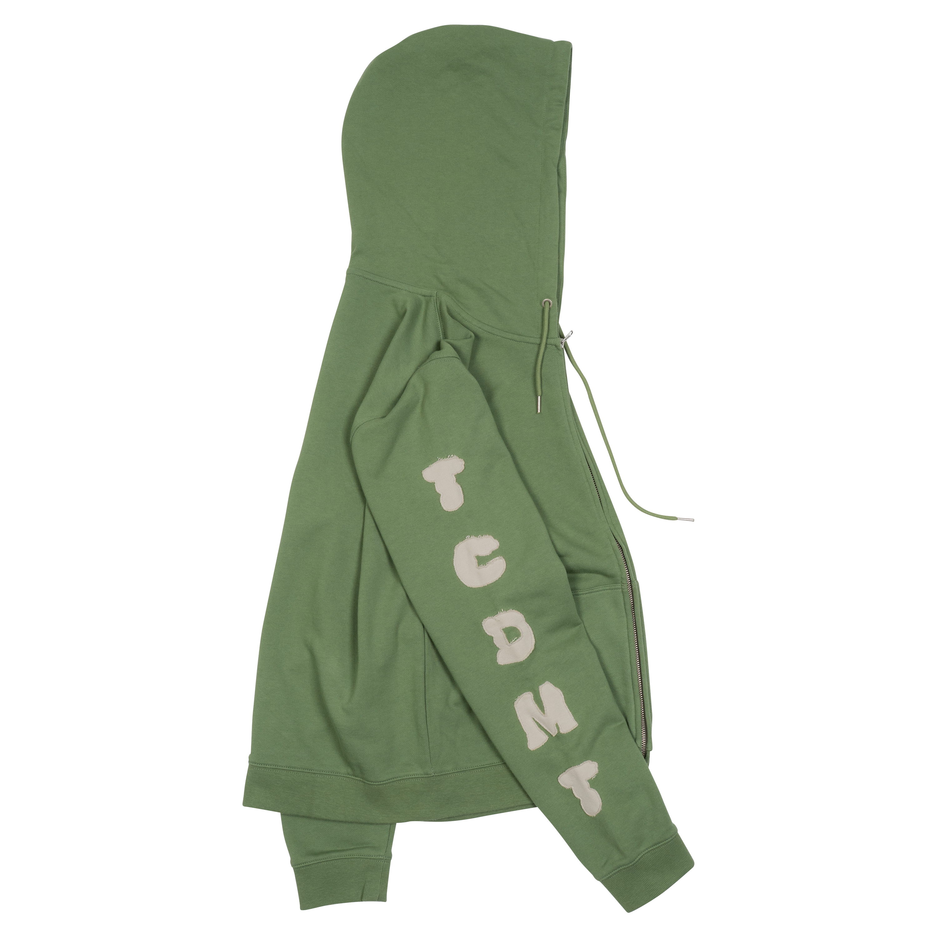 TCM tcdmt hooded zip-up (green)